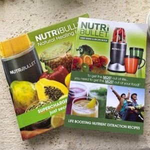 Nutri Bullet Healing and Recipe Books NWOT